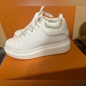 Alexander McQueen Oversized Sneakers- All White- Size 37 (Women's Size 6.5)